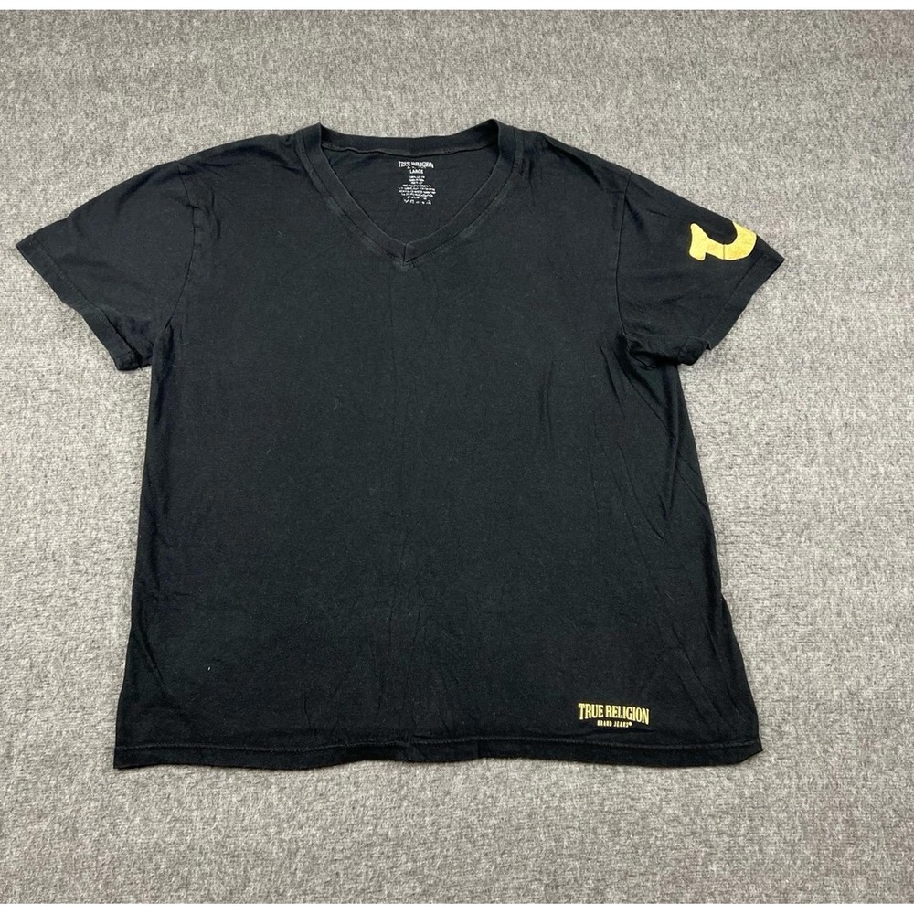 True Religion‎ Men's V-Neck T-Shirt Size Large